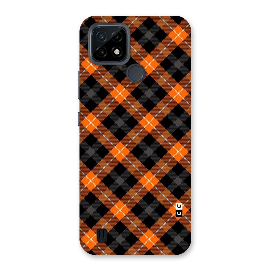 Best Textile Pattern Back Case for Realme C21