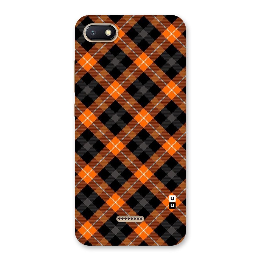 Best Textile Pattern Back Case for Redmi 6A