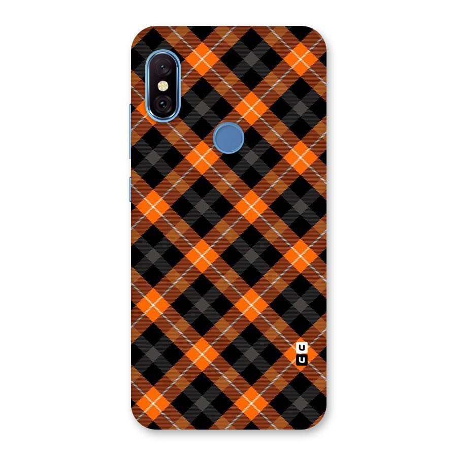 Best Textile Pattern Back Case for Redmi Note 6 Pro