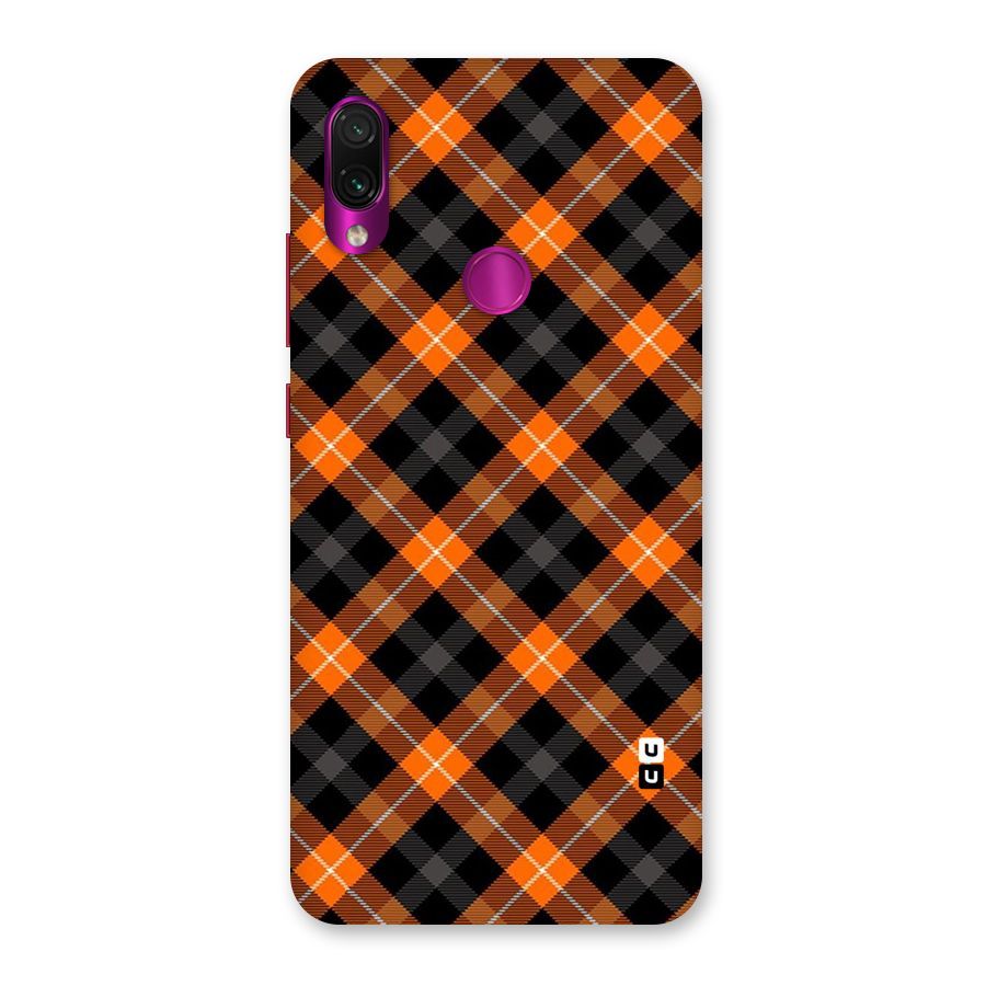 Best Textile Pattern Back Case for Redmi Note 7 Pro