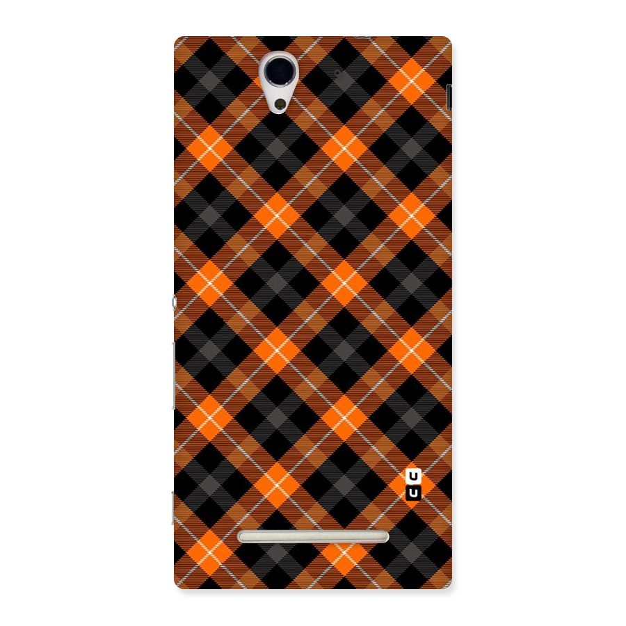 Best Textile Pattern Back Case for Sony Xperia C3