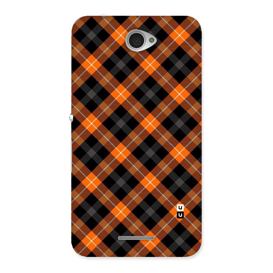 Best Textile Pattern Back Case for Sony Xperia E4