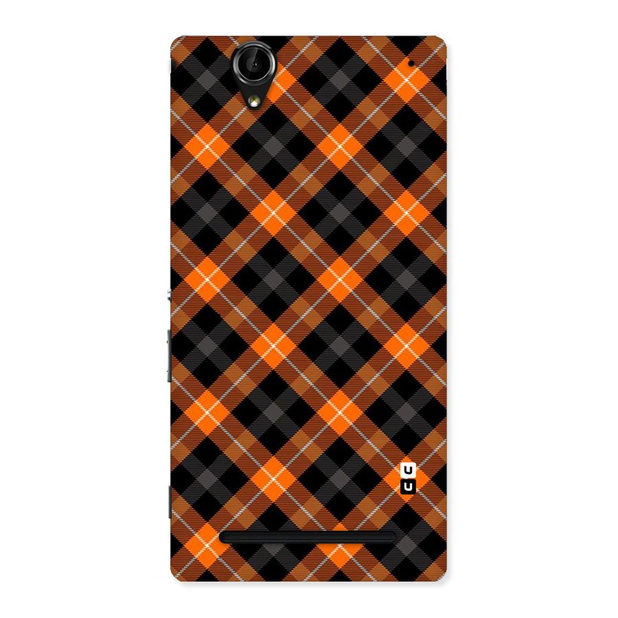 Best Textile Pattern Back Case for Sony Xperia T2