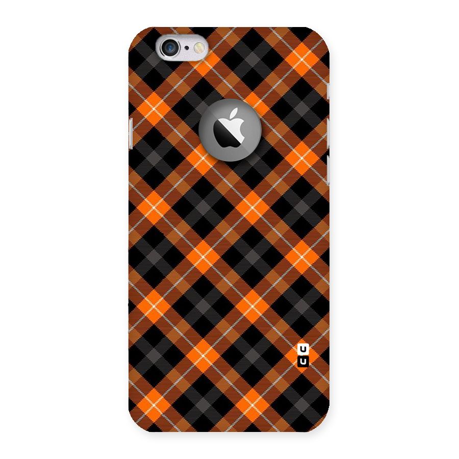 Best Textile Pattern Back Case for iPhone 6 Logo Cut