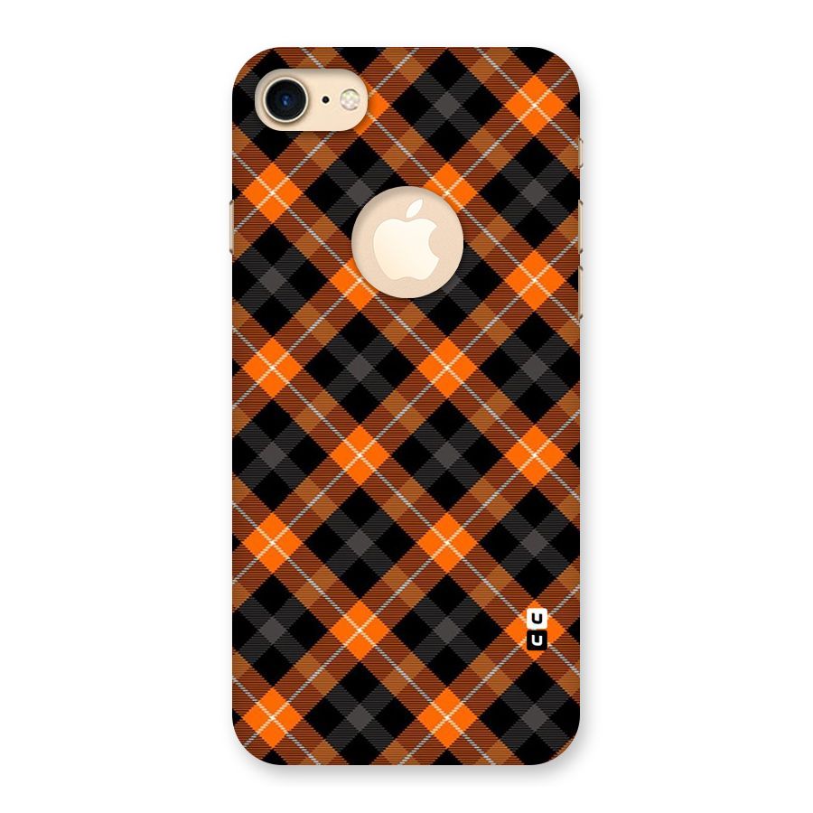 Best Textile Pattern Back Case for iPhone 7 Logo Cut