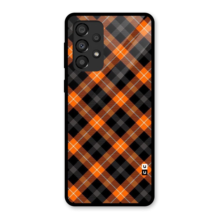 Best Textile Pattern Glass Back Case for Galaxy A33 5G