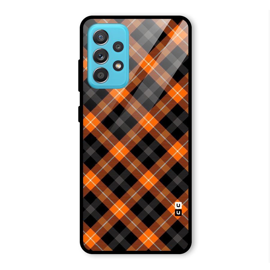 Best Textile Pattern Glass Back Case for Galaxy A52s 5G