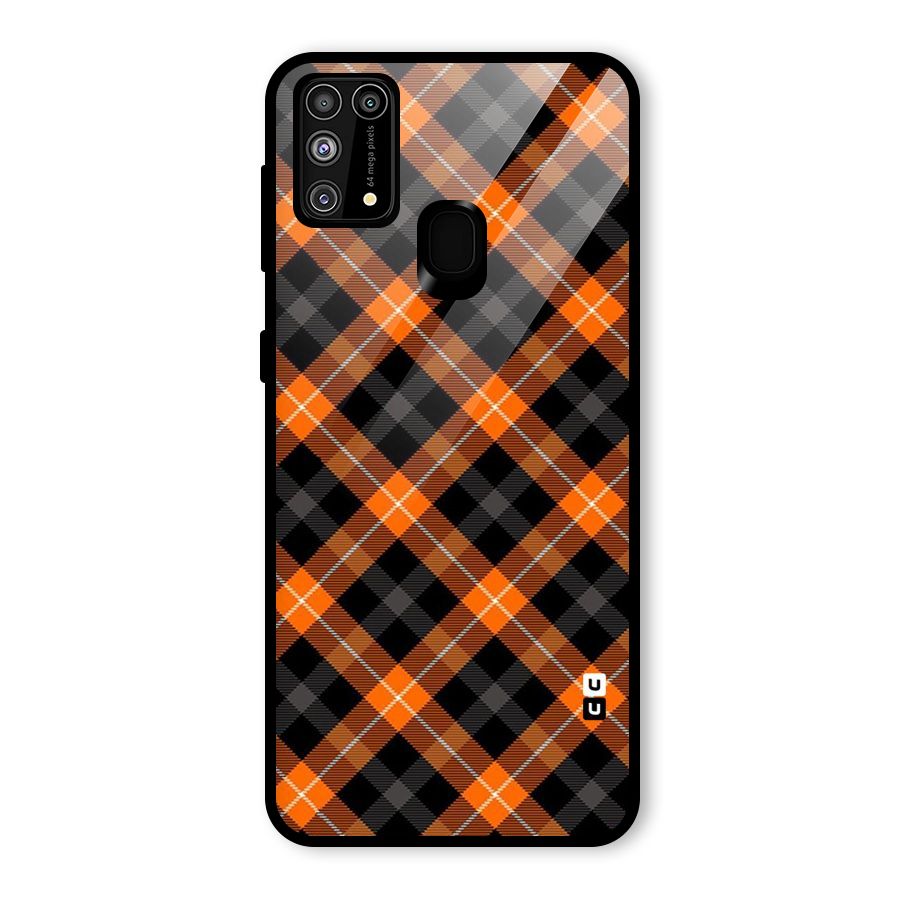 Best Textile Pattern Glass Back Case for Galaxy F41