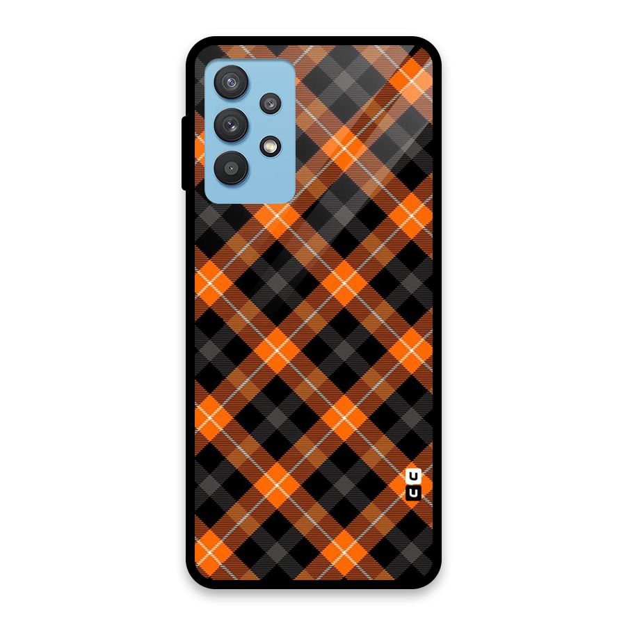 Best Textile Pattern Glass Back Case for Galaxy M32 5G