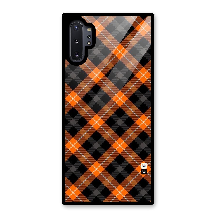 Best Textile Pattern Glass Back Case for Galaxy Note 10 Plus