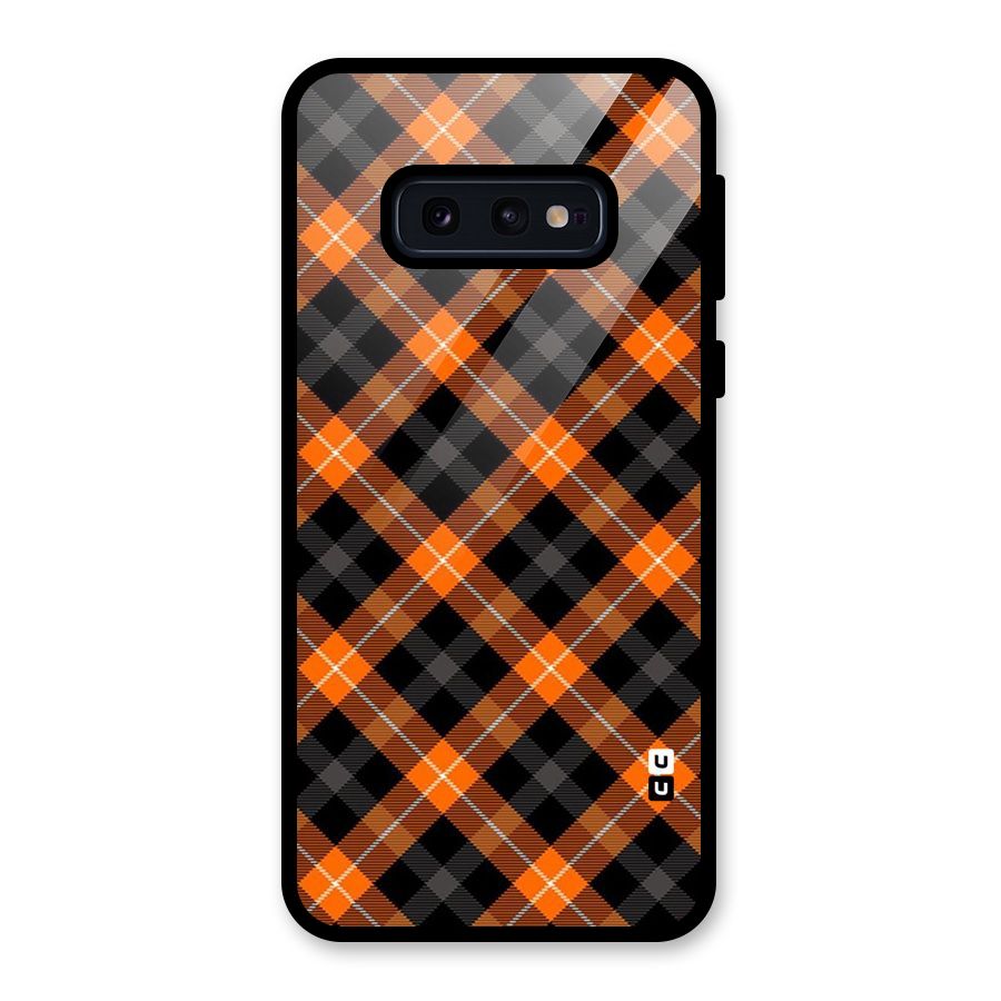 Best Textile Pattern Glass Back Case for Galaxy S10e