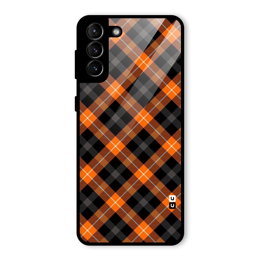 Best Textile Pattern Glass Back Case for Galaxy S21 Plus