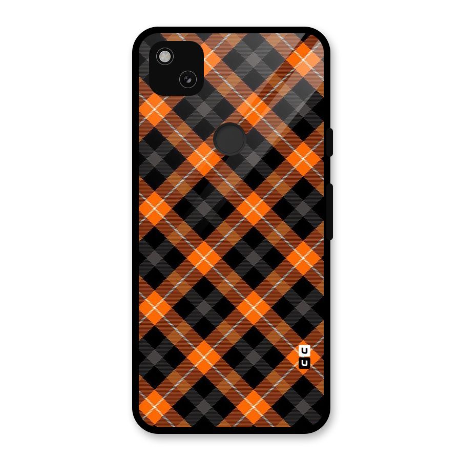 Best Textile Pattern Glass Back Case for Google Pixel 4a