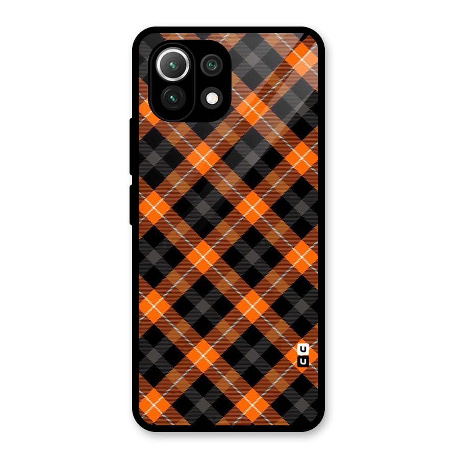 Best Textile Pattern Glass Back Case for Mi 11 Lite