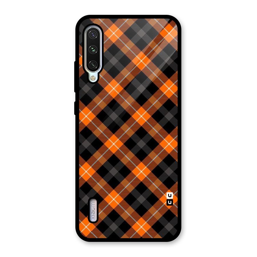 Best Textile Pattern Glass Back Case for Mi A3