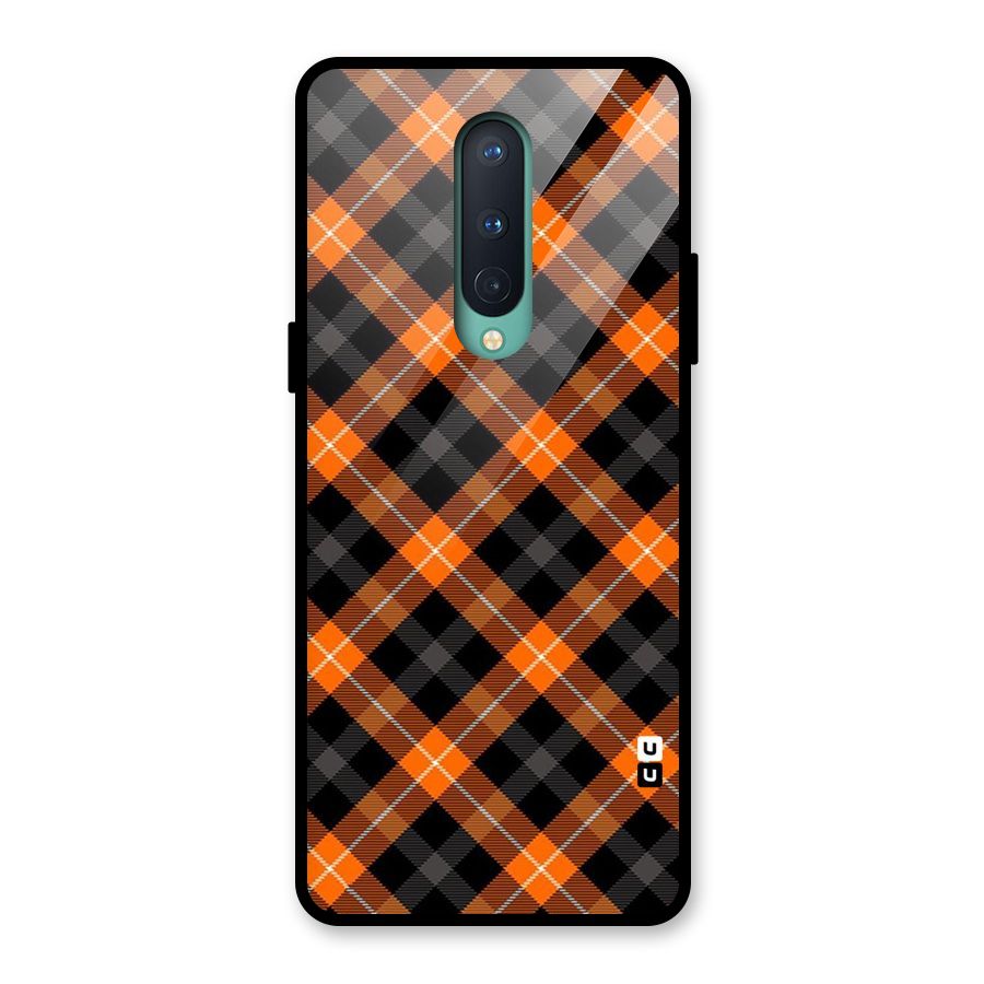 Best Textile Pattern Glass Back Case for OnePlus 8
