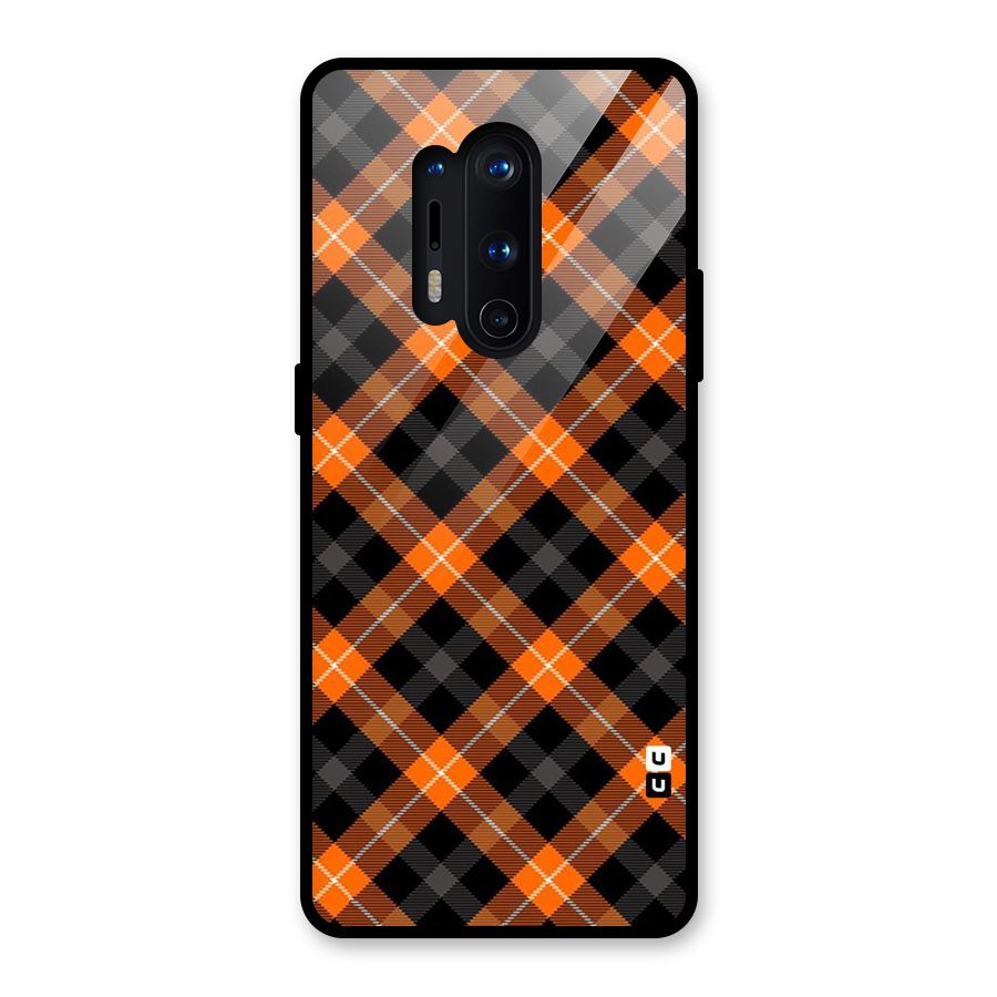 Best Textile Pattern Glass Back Case for OnePlus 8 Pro