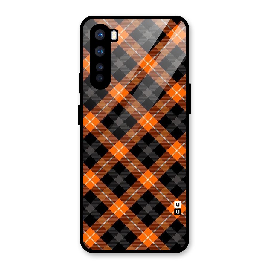 Best Textile Pattern Glass Back Case for OnePlus Nord