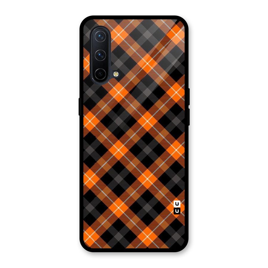 Best Textile Pattern Glass Back Case for OnePlus Nord CE 5G