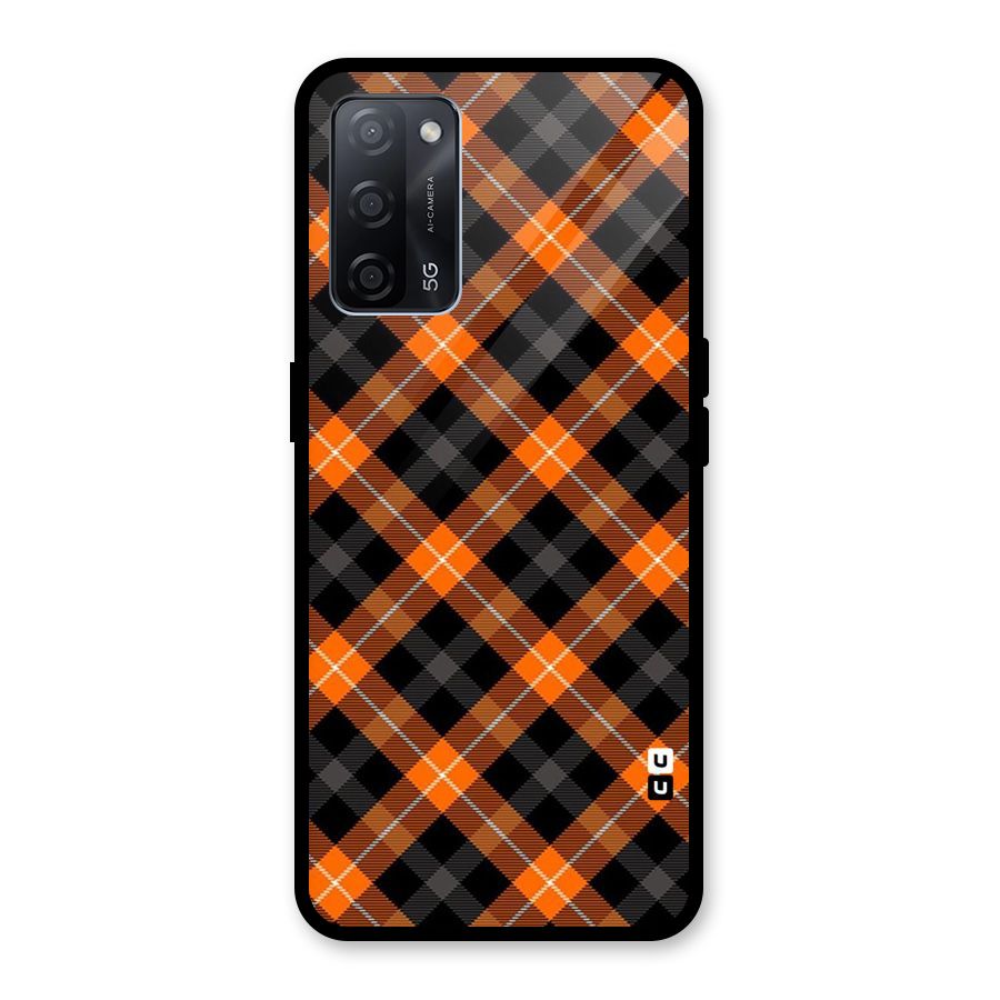 Best Textile Pattern Glass Back Case for Oppo A53s 5G