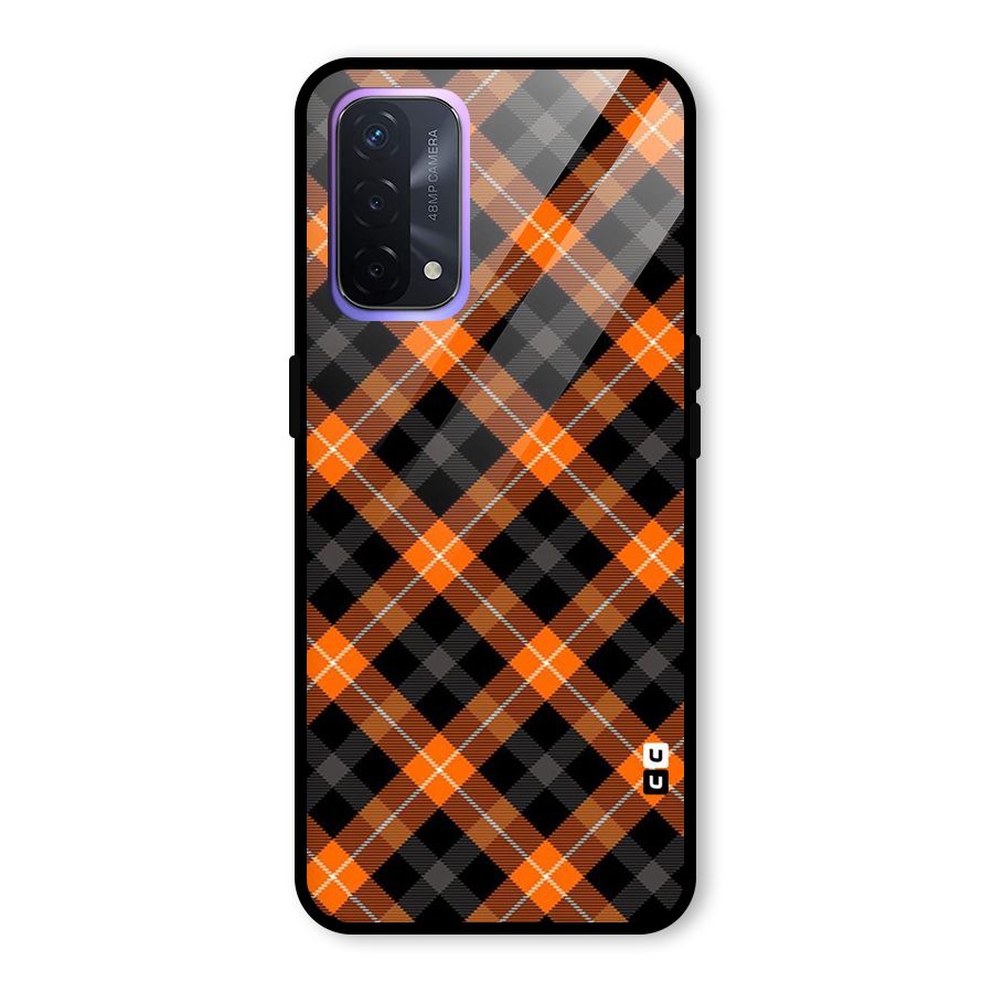 Best Textile Pattern Glass Back Case for Oppo A74 5G