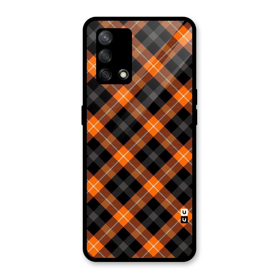Best Textile Pattern Glass Back Case for Oppo F19