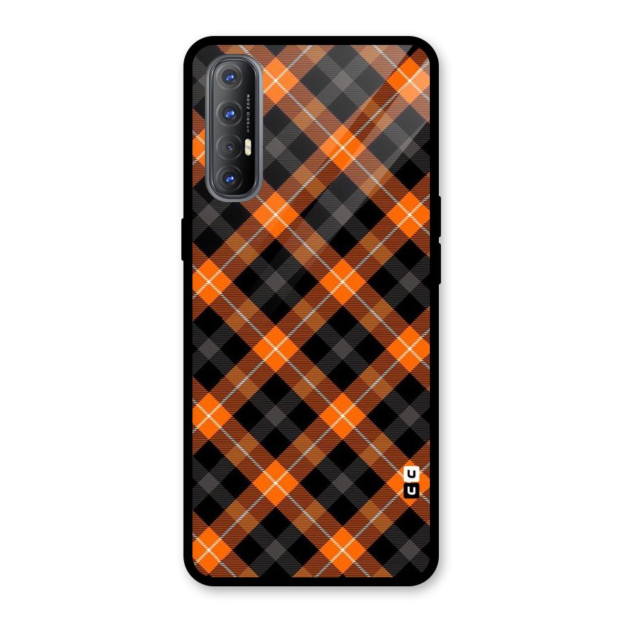 Best Textile Pattern Glass Back Case for Oppo Reno3 Pro