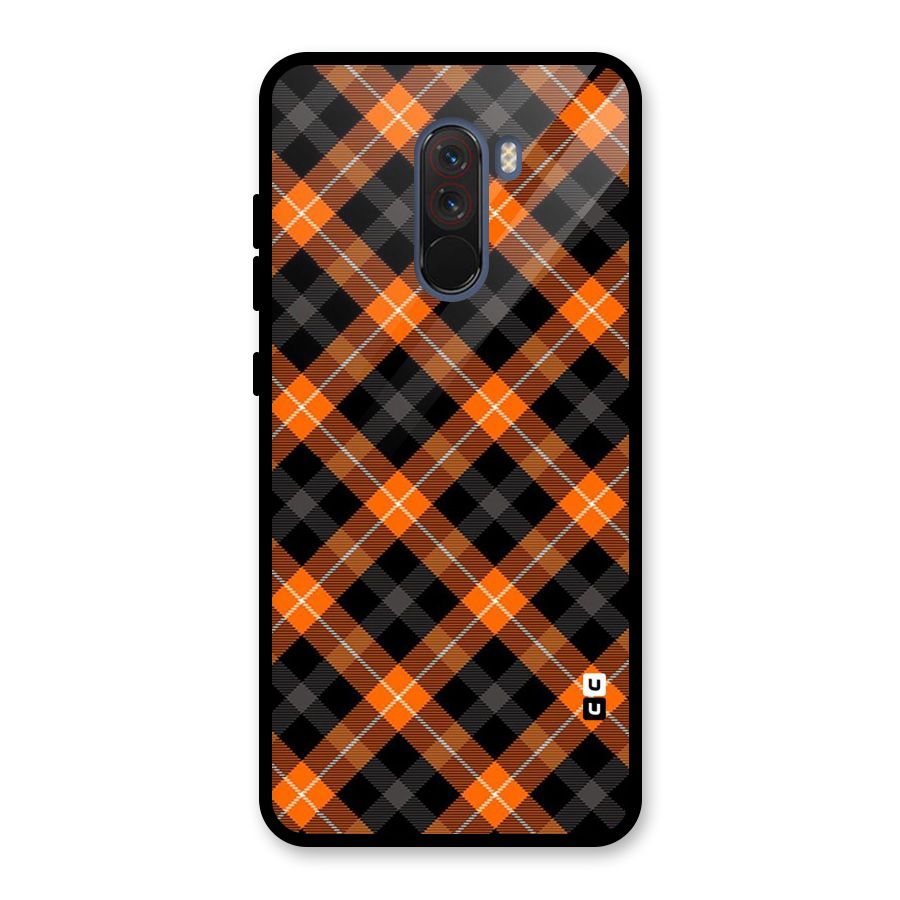 Best Textile Pattern Glass Back Case for Poco F1