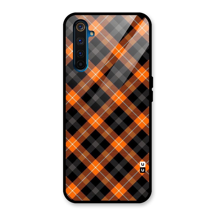 Best Textile Pattern Glass Back Case for Realme 6 Pro