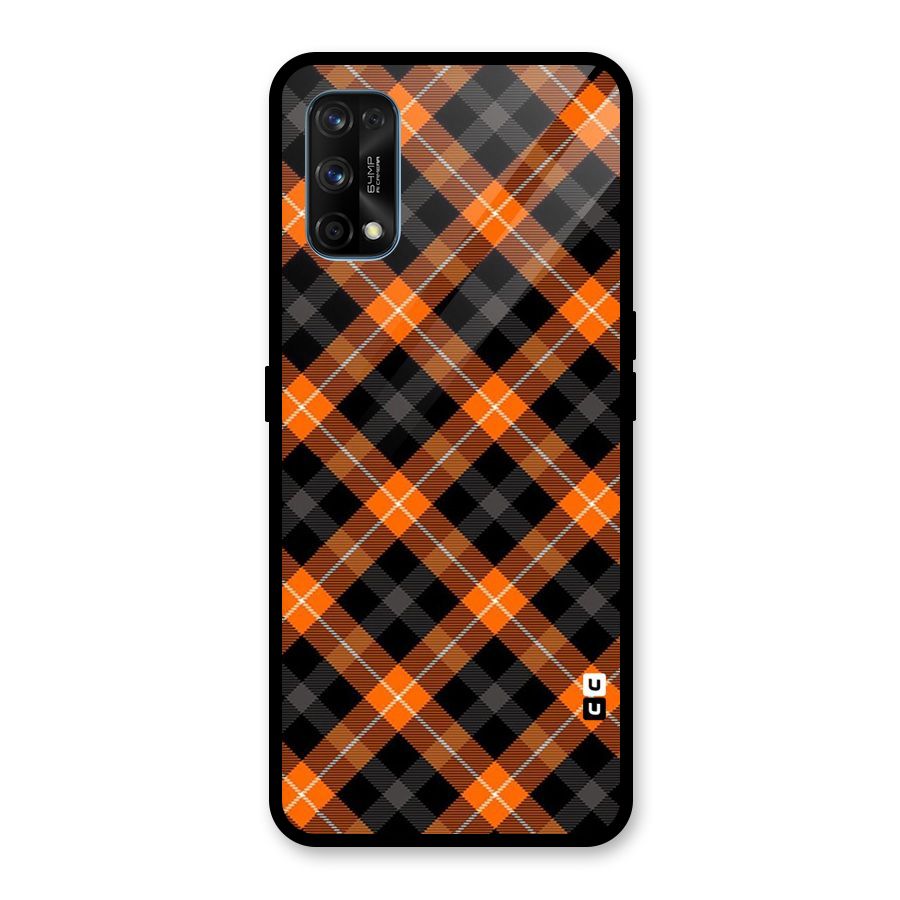Best Textile Pattern Glass Back Case for Realme 7 Pro
