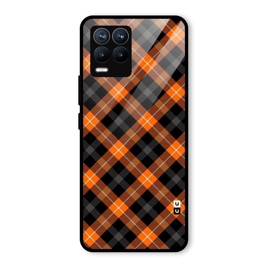Best Textile Pattern Glass Back Case for Realme 8 Pro