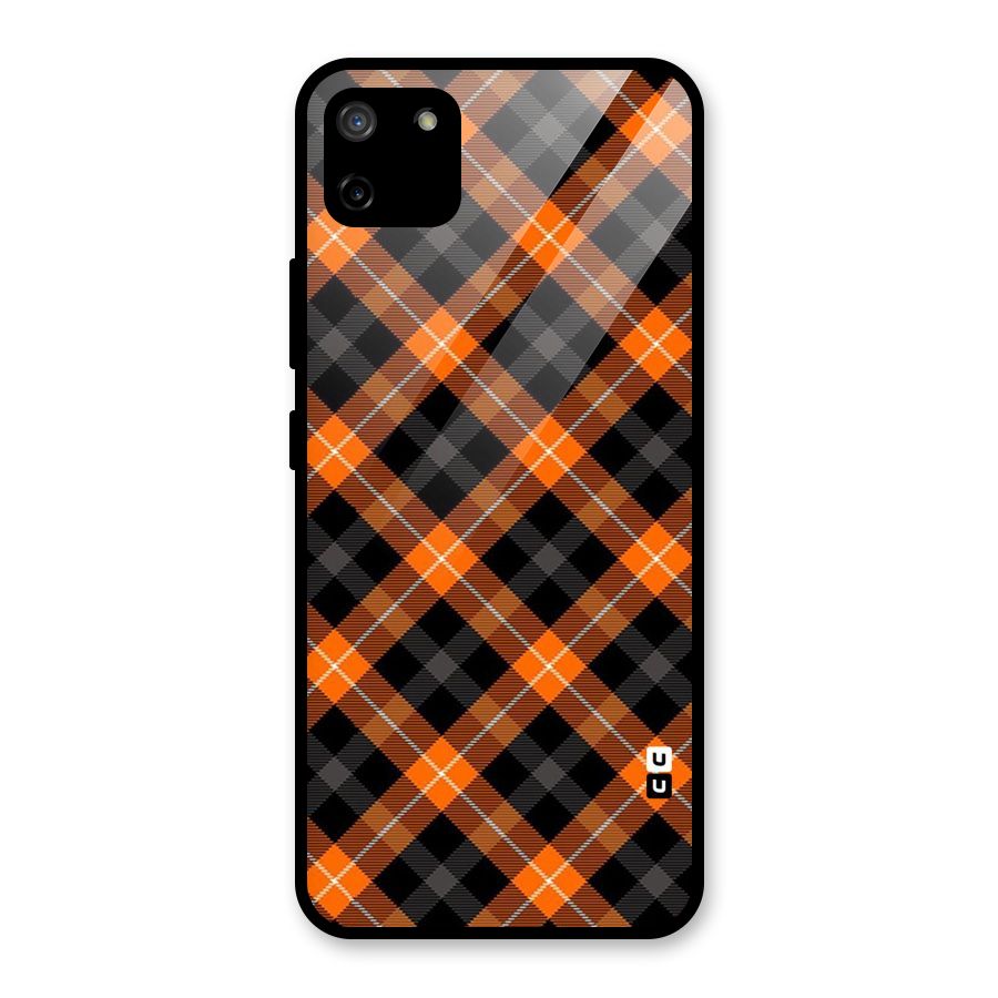 Best Textile Pattern Glass Back Case for Realme C11