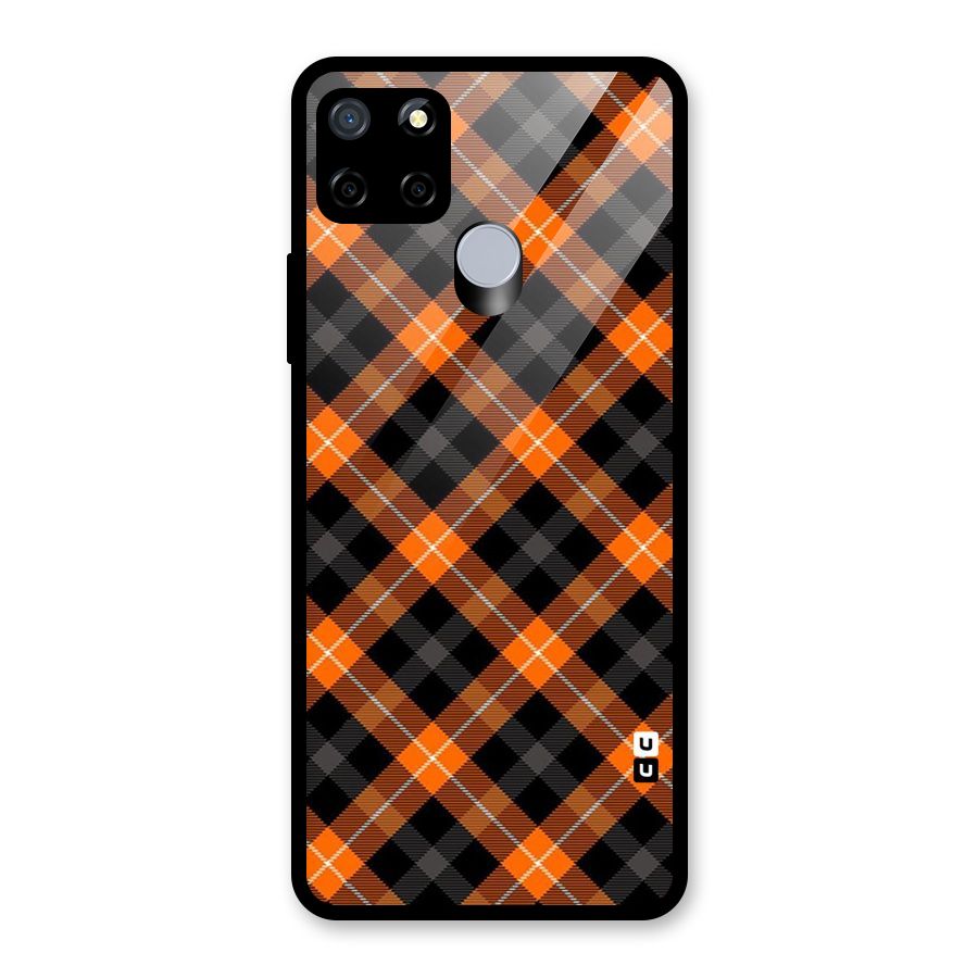 Best Textile Pattern Glass Back Case for Realme Narzo 20