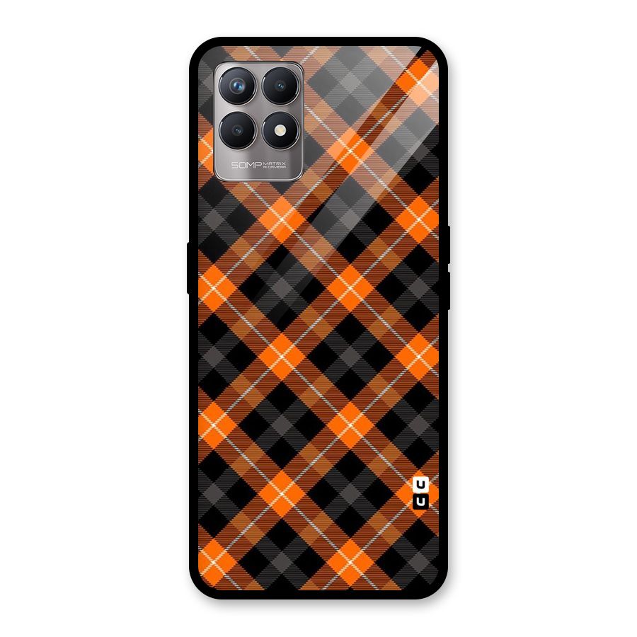 Best Textile Pattern Glass Back Case for Realme Narzo 50