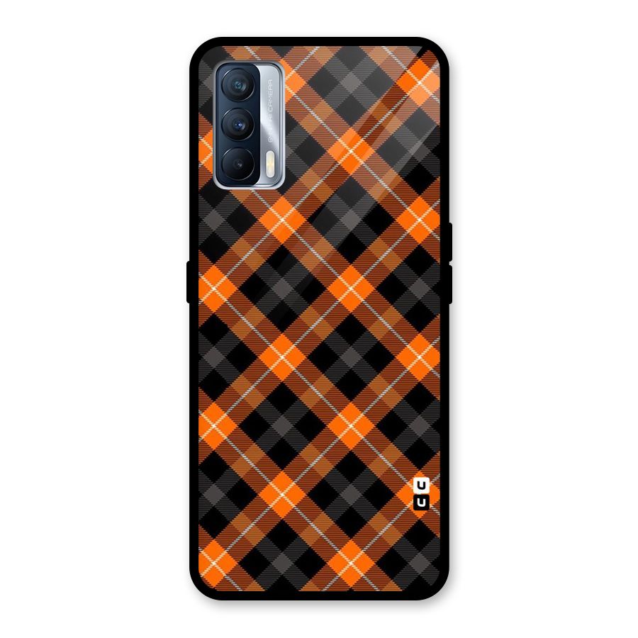 Best Textile Pattern Glass Back Case for Realme X7