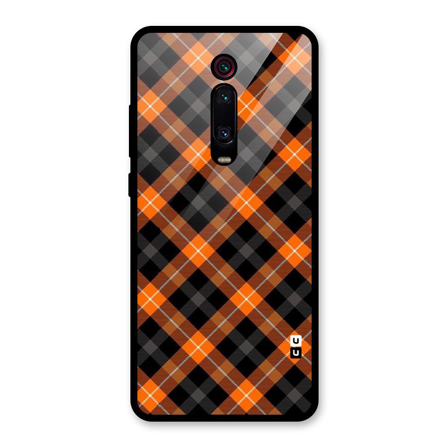 Best Textile Pattern Glass Back Case for Redmi K20