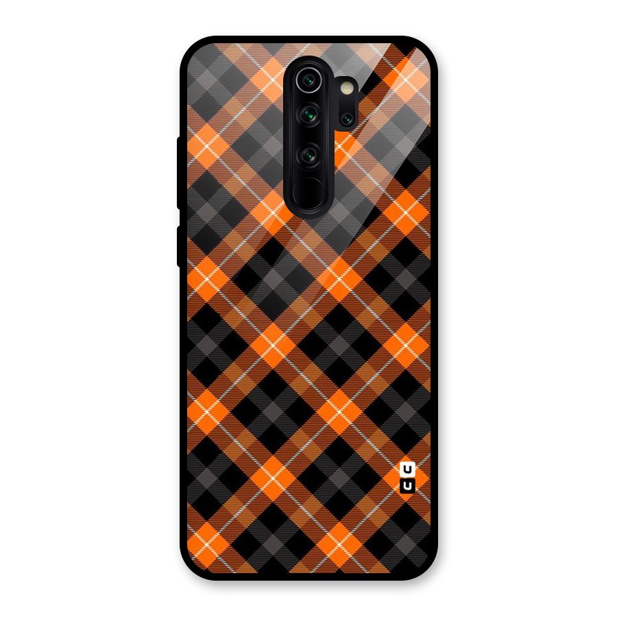 Best Textile Pattern Glass Back Case for Redmi Note 8 Pro