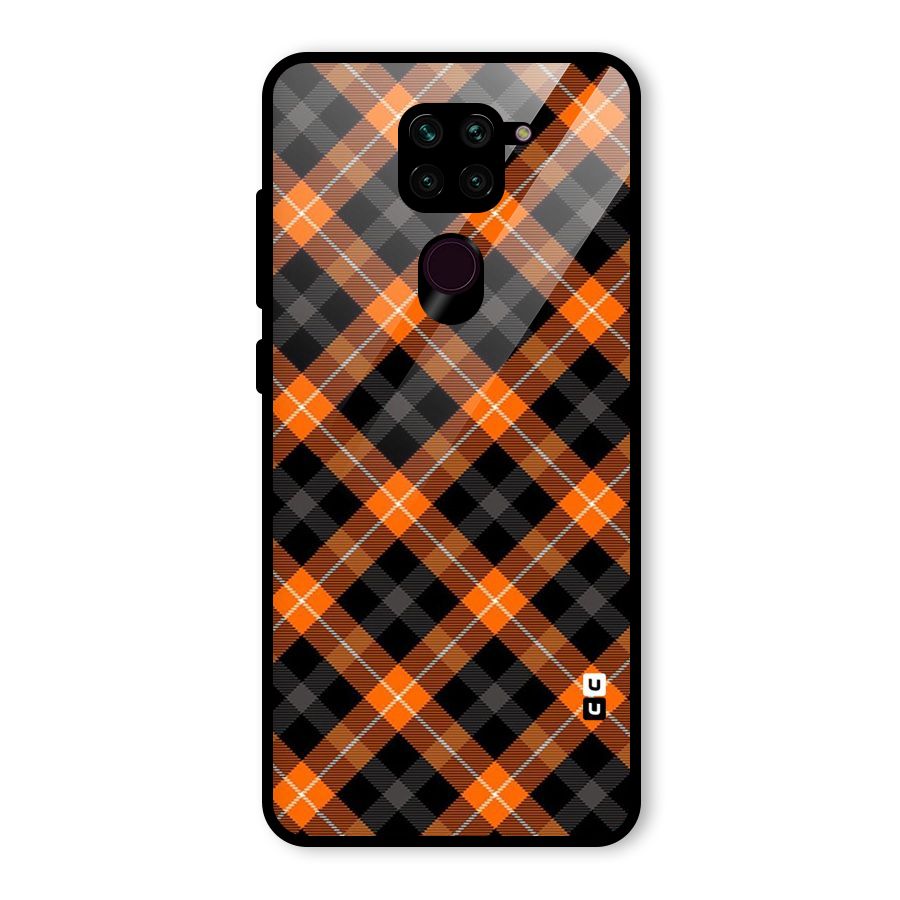 Best Textile Pattern Glass Back Case for Redmi Note 9