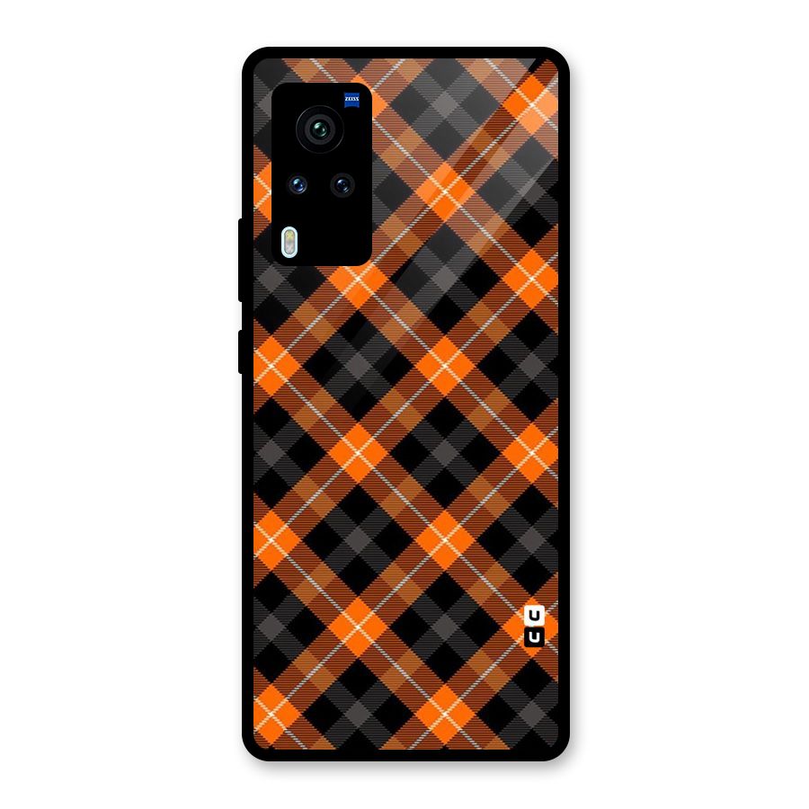 Best Textile Pattern Glass Back Case for Vivo X60 Pro