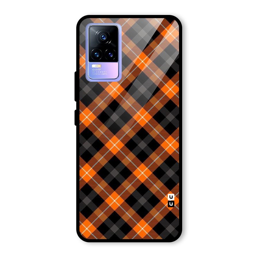 Best Textile Pattern Glass Back Case for Vivo Y73