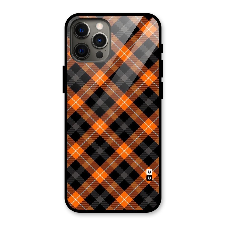 Best Textile Pattern Glass Back Case for iPhone 12 Pro Max