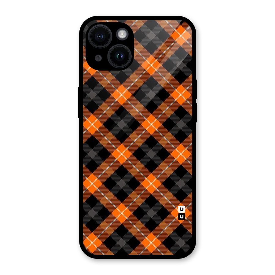 Best Textile Pattern Glass Back Case for iPhone 14
