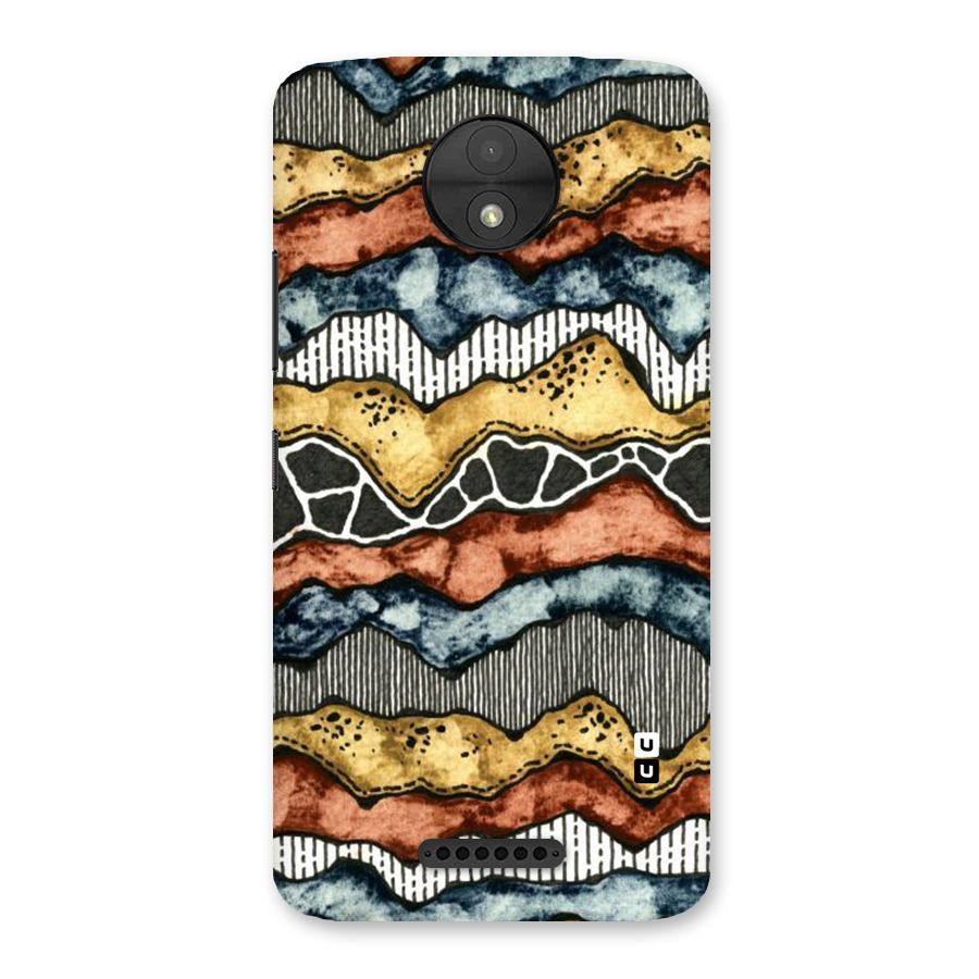 Best Texture Pattern Back Case for Moto C