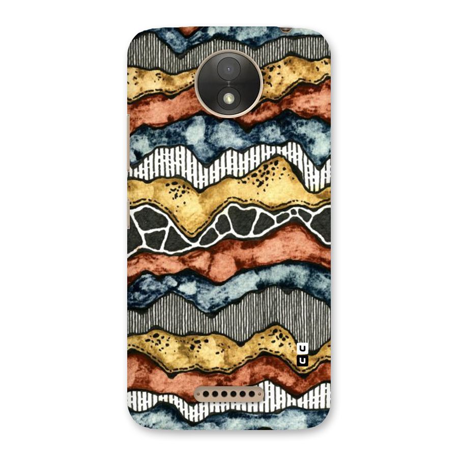 Best Texture Pattern Back Case for Moto C Plus