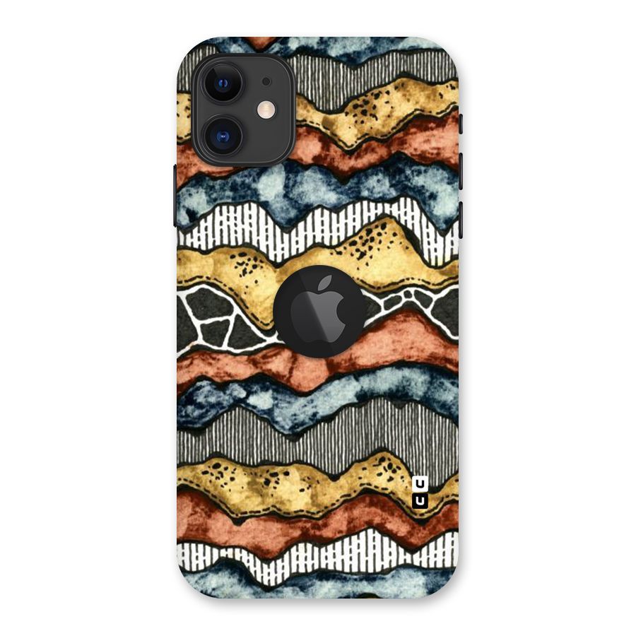 Best Texture Pattern Back Case for iPhone 11 Logo Cut