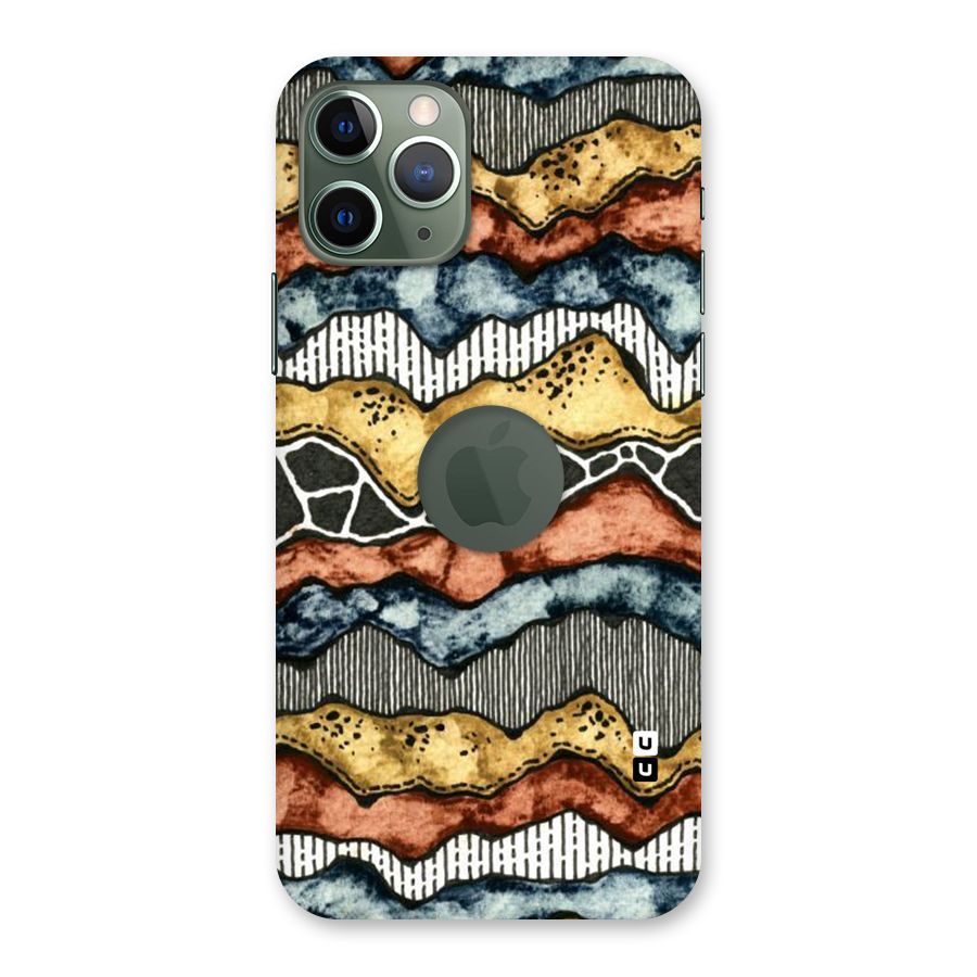 Best Texture Pattern Back Case for iPhone 11 Pro Logo  Cut