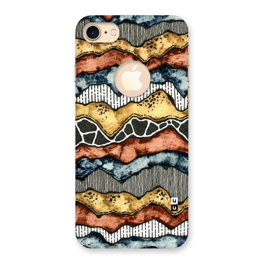 Best Texture Pattern Back Case for iPhone 8 Logo Cut