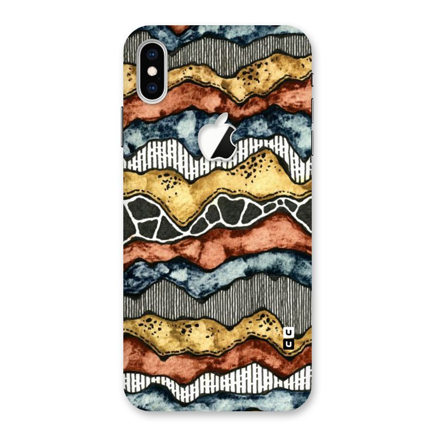 Best Texture Pattern Back Case for iPhone XS Max Apple Cut