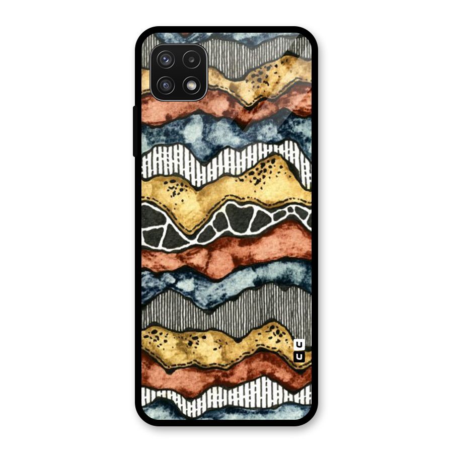 Best Texture Pattern Glass Back Case for Galaxy A22 5G