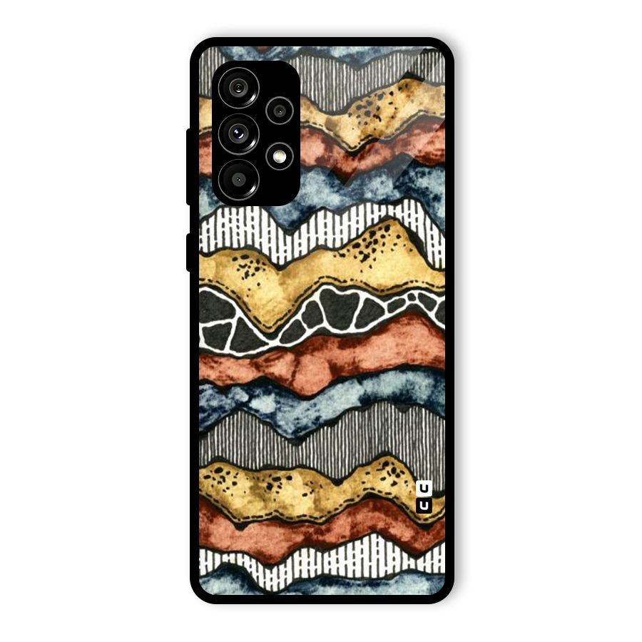 Best Texture Pattern Glass Back Case for Galaxy A73 5G